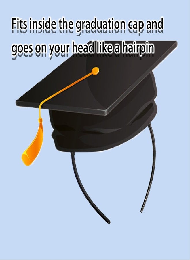 ATMEET Graduation Cap Headband Secures Your Grad Cap Upgrade Insert Hairstyle Hat Accessories Hairband for Graduates Gift - Image 3